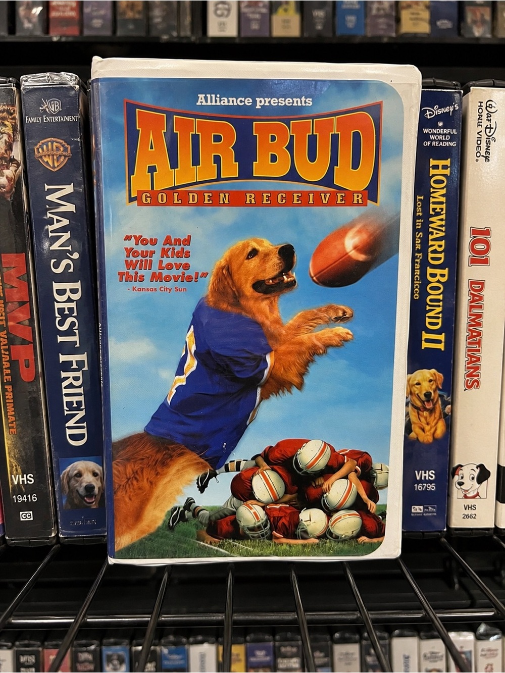 Air Bud Golden Receiver VHS Tape Family Movie Clamshell